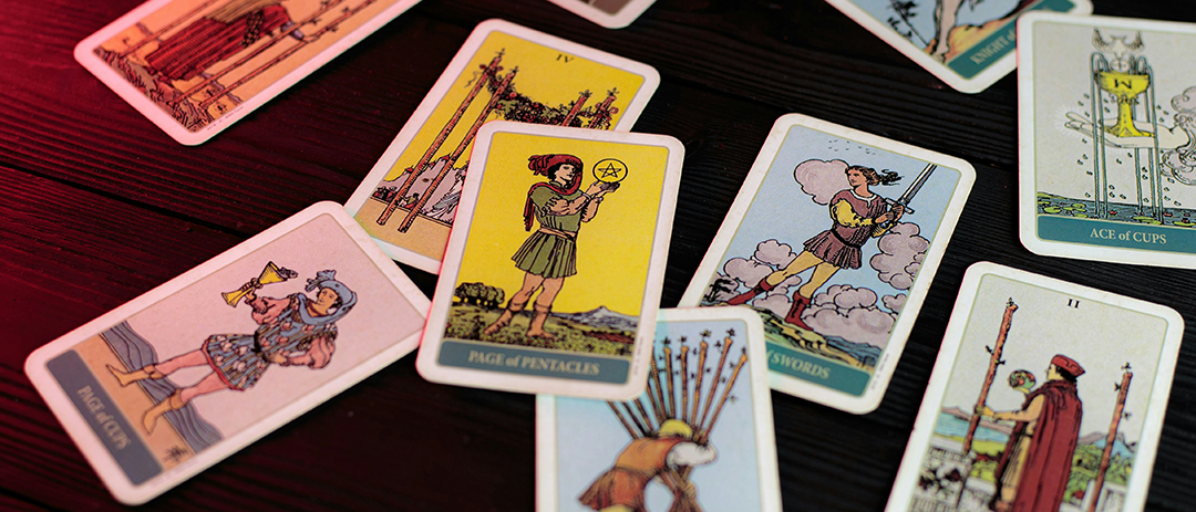 Tarot cards representing fate and destiny