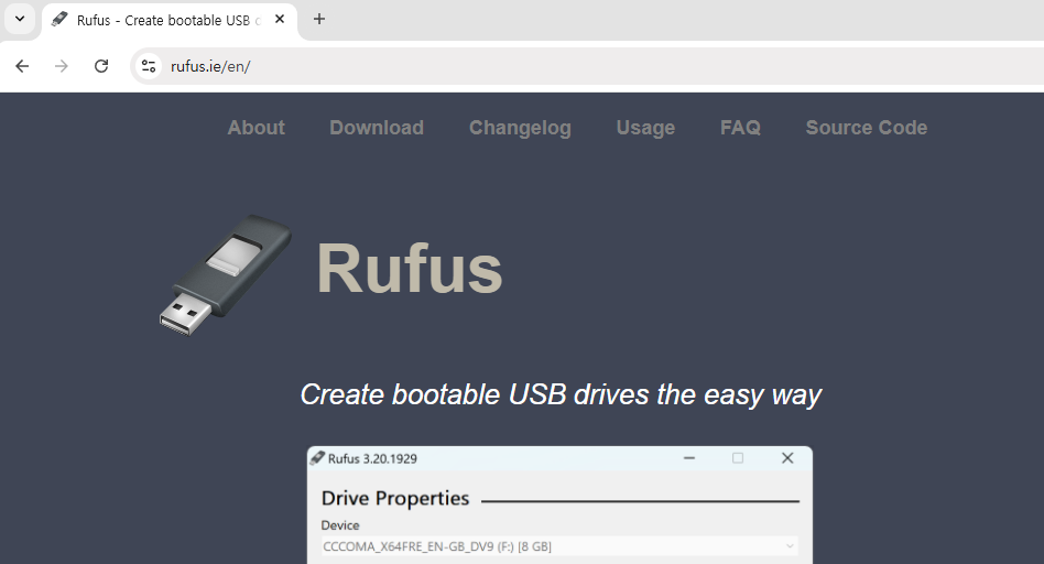 Rufus homepage